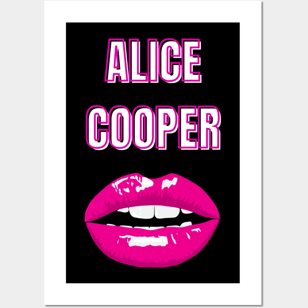 alice cooper red lips Wall Art by angga108